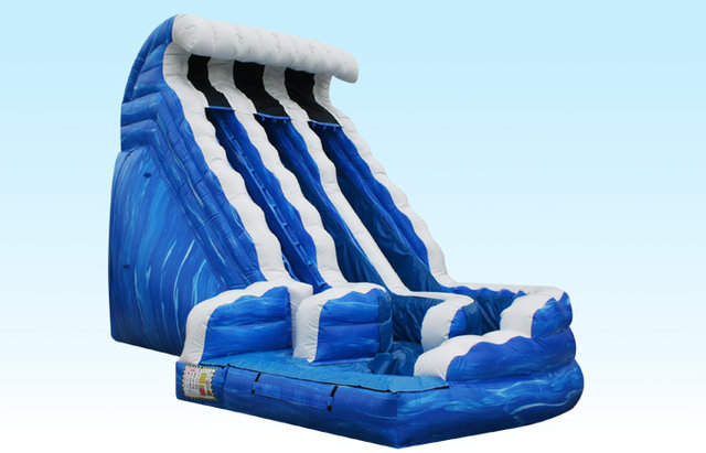 Ocean Wave 18' Double Lane Water Slide with pool Ocean Wave 18' Double Lane Water Slide with pool